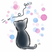 雪ネコ