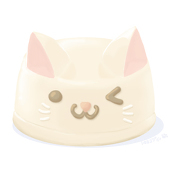 シロネコプリン