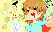 あずきもち(b*'Д')b