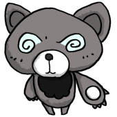 ハラグロハイイロクマ