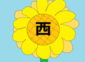 西のひまわり