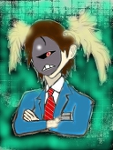 頭から羽が生えてる人