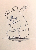 眠い熊