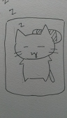 白黒ねこ