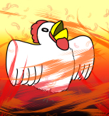 あまりに羽毛