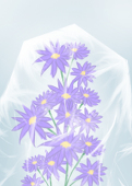 くすんだ青紫