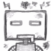 壊れたロボット