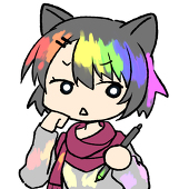 虹色わんこ