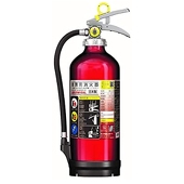備品倉庫前の消火器