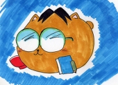 青いカピバラ