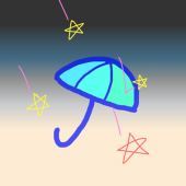 雨降り星