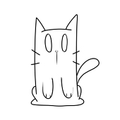 Doodle kitten