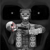 black skull