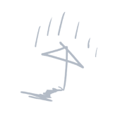 細雨中