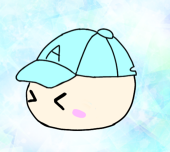 青い帽子