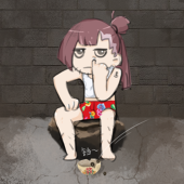 躲在角落里看萝莉
