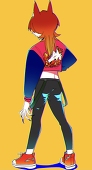 紅。