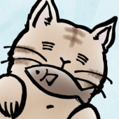 お魚くわえたどら猫