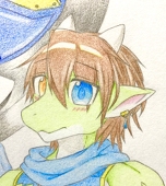 ゴミ絵を描くSky aqua