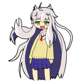 白髪タヌキ