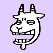 白ヤギ。
