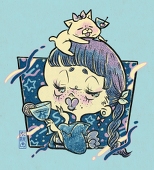 まる桃.