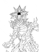 絵を描く毚