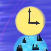 半分、夜