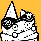 夜里一只方猫巾