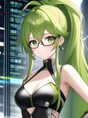 緑髪の女の子