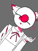 白猫黒耳さん