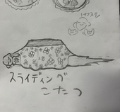 スライディングこたつ