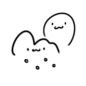 雪雲と月