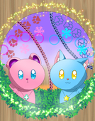 葉熊と星猫