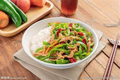 青椒肉丝盖饭