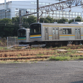都ナハ車輛区の方向幕置き場