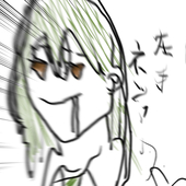 眉毛のない不審者