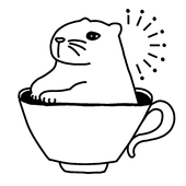 絵を描くちいさなねずみ