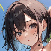 うす潮/美女イラスト