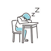 たふぃは寝坊助