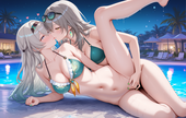 星とホタルの秘密の水遊び