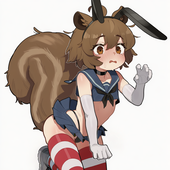 渔霁抚伞